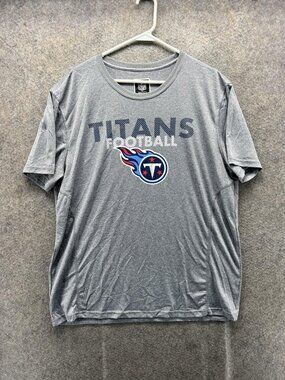 Tennessee Titans Shirt Mens XL Gray NFL Football NFL Team Apparel Graphic Tee